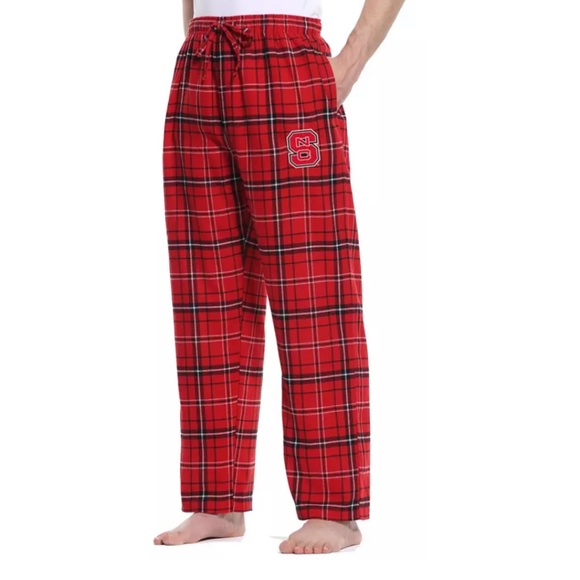 Concepts Sport Other - NC North Carolina State Wolf Pack Red Plaid Flannel Pajama Pants